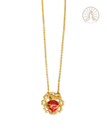 Collar Sagrado Corazón de Jesús doble corona de espinas