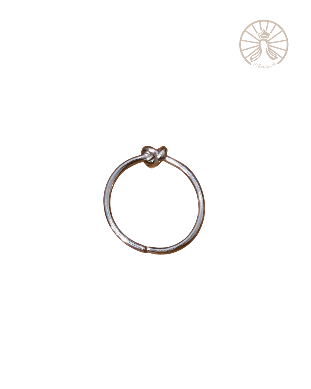 Anillo con nudo [plateado]