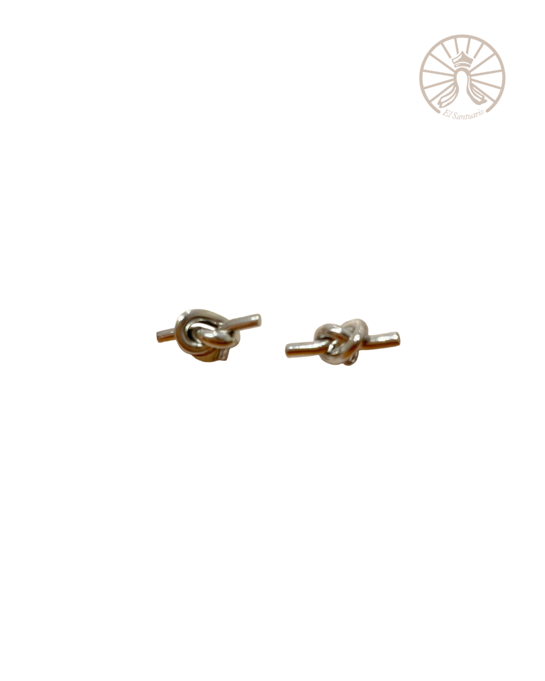 Aretes nudo [plateado]