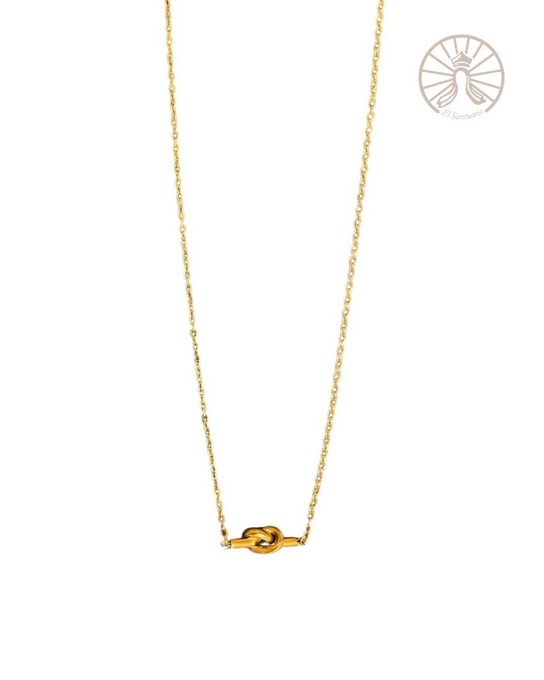 Collar con nudo (dorado)