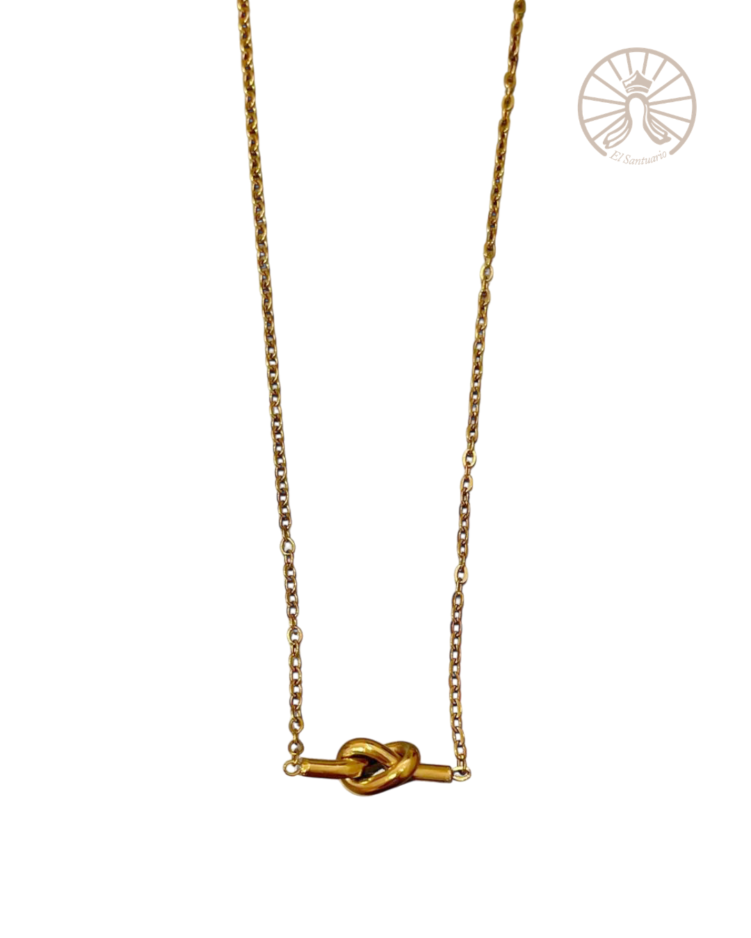 Collar con nudo [dorado]