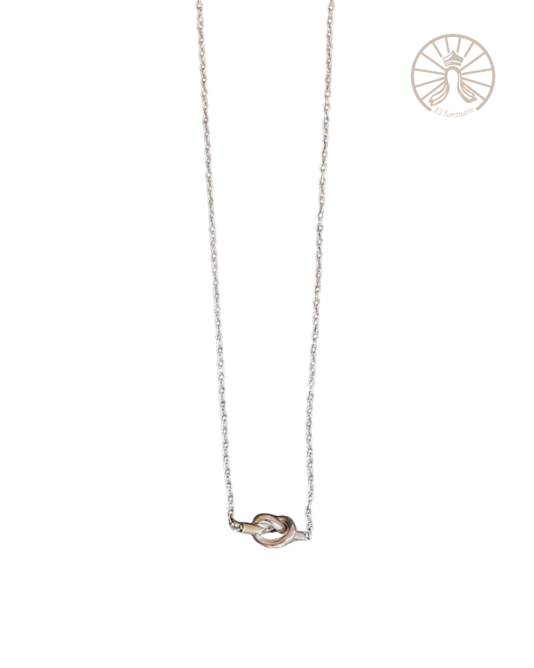 Collar con Nudo (plateado)