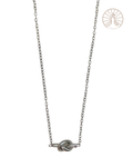 Collar con nudo [plateado]
