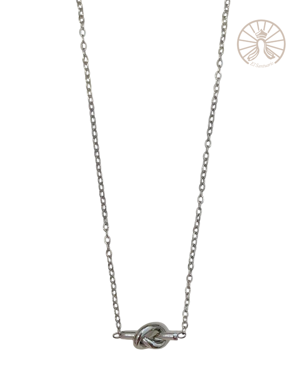 Collar con nudo [plateado]