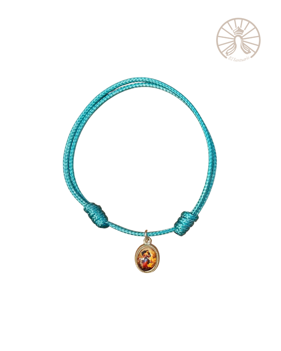 Pulsera Virgen Desatanudos [turquesa]