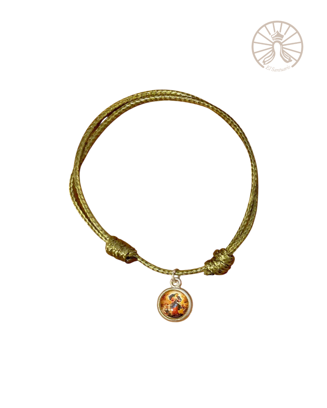 Pulsera Virgen Desatanudos [verde]