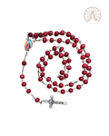Rosario con porta rosario Virgen Desatanudos