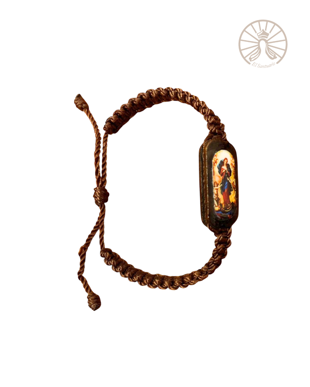 Pulsera tejida Virgen Desatanudos