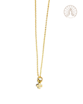 Collar Cruz mini con circonias